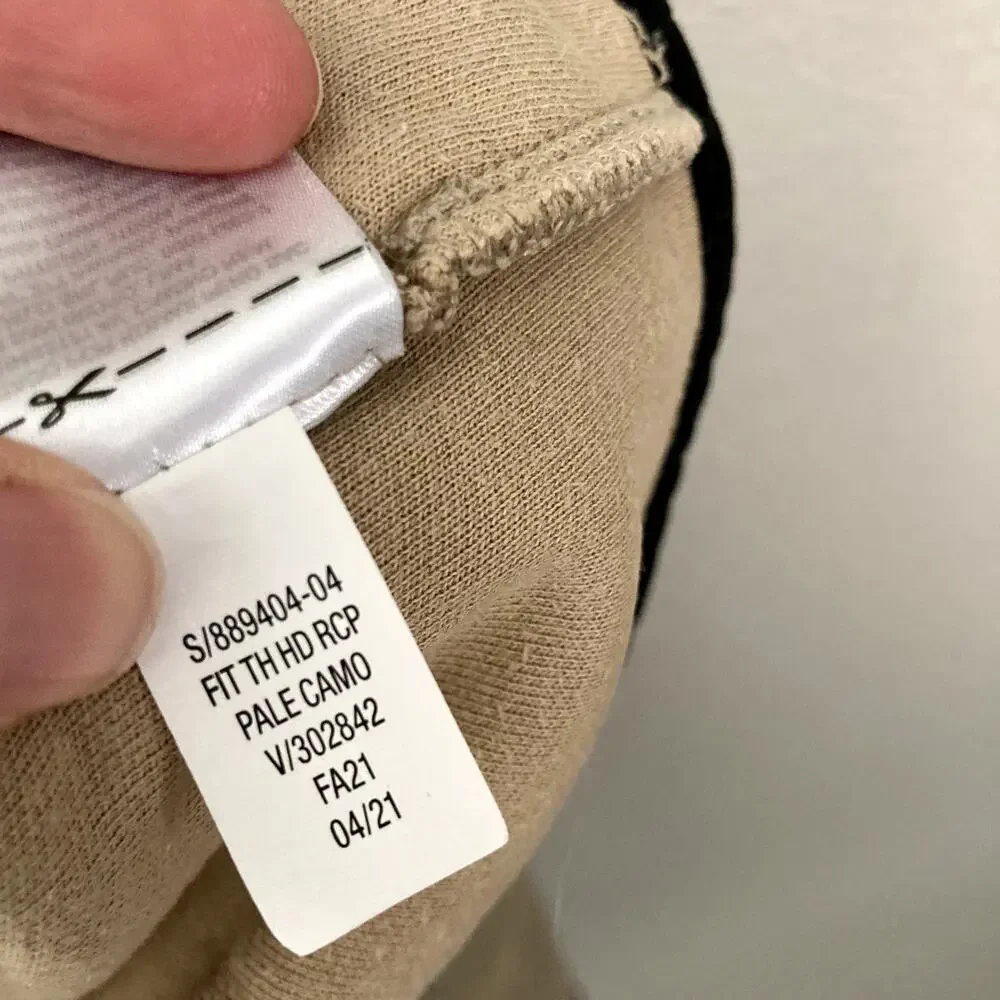 Gap Fit Full Zip Hoodie - Pixelated Camo - Tan - 8 Medium